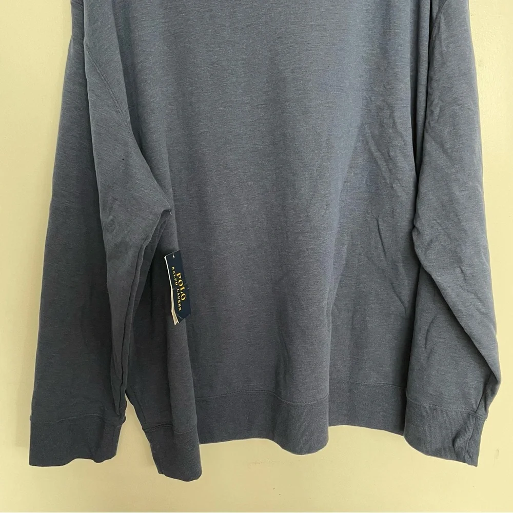 Polo Ralph Lauren Navy Luxury Jersey Shawl-Collar Pullover Sweater Size 3XB